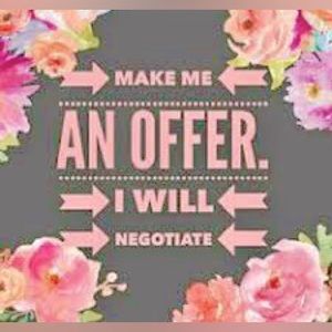 I’m open to reasonable offers! 😉